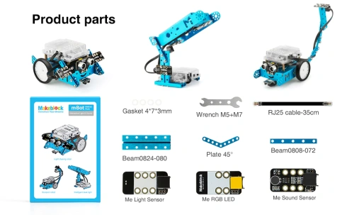 Комплект Makeblock Interactive Light & Sound Robot 3-in-1 | mBot фото 2